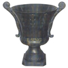 Modern Outdoor Decorative Metal Art Large Cast Iron Garden Flowerpot Urn