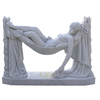 Life Size Classical Hand Carved Marble Lying Sleeping Greek Woman Body Statue for Sale