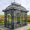 Outdoor Garden Large Green House Galvanized Wrought Iron Gazebo