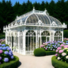 Outdoor Steel Glass Greenhouse Prefabricated Glass Conservatory
