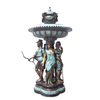 Antique Garden Decorations Lady Statue Large Bronze Garden Water Fountains Outdoor for Sale
