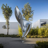 Outdoor Decoration Modern Polishing Stainless Steel Sculpture