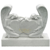 Grave Stone Tombstone Customized Headstone White Marble Angels Funeral Monuments