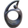 Simple Garden Natural Black Marble Abstract Stone Standard Size Statue
