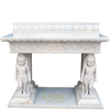 Factory Direct Hot Sale Home Decoration Bathroom Natural White Marble Wash Basin