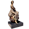 Factory Direct Sale Garden Indoor Home Decor Bronze Sculpture Metal Lion Lady Sculpture