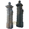 Sandstone Large Building Entrance Roman Round Columns Design