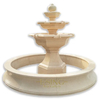 Modern Outdoor Stone Column Sculpture Fountain for Sale