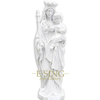 Life Size Outdoor Stone Garden Religious Sculpture Marble Mother Virgin Mary Statues with Jesus