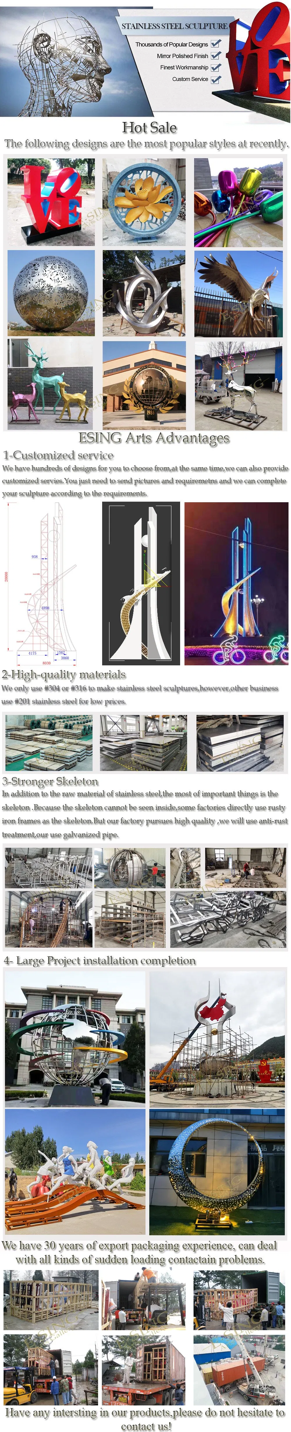 Factory Price School Crafts and Customized Design Stainless Steel Sculpture with Book