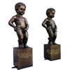 Customize Fiberglass Resin Life Size Child Couple Statue