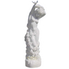 Hand carved white marble reclining nude beauty statue classic lady stone sculpture 