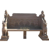 Outdoor Hand Carved Stone Garden White Marble Carving Chair for Park