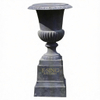 European Garden Cast Iron High Flowerpot