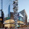 Big 304 Stainless Steel Column Sculpture for Outdoor Building