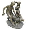 Custom Design Life Size Bronze Playing Children Statues