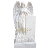 Stone Gravestone Marble Tombstone Monuments with Lady Statue for Sales