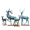 Garden Outdoor Decor Life Size Animal Cast Metal Copper Brass Bronze Elk Sculpture Deer Statue