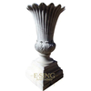 Hand Carved White Marble Granite Sandstone Stone Flower Pot for Outdoor