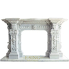 Hand Carved High Quality Luxury French Style Electric Marble Fireplace Mantel for Indoor