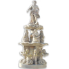 Man Pouring Red Marble Water Fountain for Garden