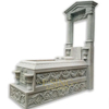 Western Style High Column Cross Design Monument