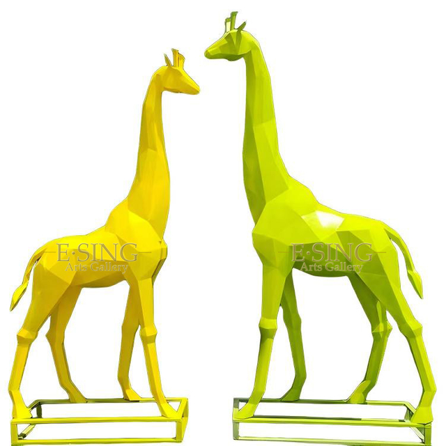 Ornament Modern Outdoor Fiberglass Deer Sculpture for Sale