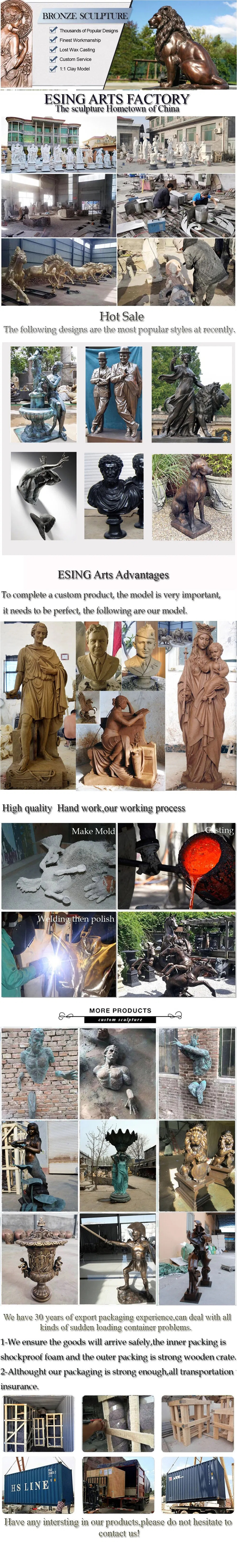 Hot Sale Garden Park Decoration Life Size Bronze Lion Statue