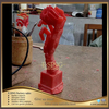 Handmade Cast Bronze Copper Hand Brass Sculptures with Indoor Decorative Ornaments Placed on Tables