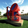 Customize Hand Work Modern Outdoor Stainless Steel Love Design Abstract Sculpture