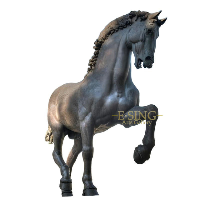 Custom Casting Public Plaza Majestic Bronze Horse Landmark