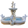 Outdoor Garden Classic Art Natural Figure Stone Fountain Statue White Marble Fountain
