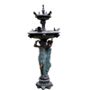 Large Outdoor Brass Casting Bronze Two Layers Water Fountain Sculpture for Garden Decoration