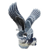 Garden Outdoor Black Marble Eagle Sculpture Stone Eagle Statues for Sale