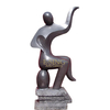 Wholesale Stone Abstract Dancing Figure Marble Landscape Sculpture