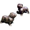 Cast Bronze Pet Dog Small Animal Art Metal Bronze Statue