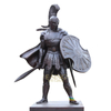 Brass Medieval Knight Statue Hand Made Bronze Casting Decoration Guard Infantry Sculpture