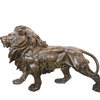 Outdoor Garden Life Size Brass Animals Sculpture Bronze Casting Lion Statue