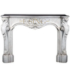 White Marble Fireplace for Home Deco