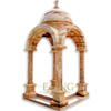 Beautiful Castle Style White Marble Gazebo Stone Pavilion for Garden Decoration