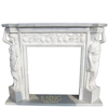 Well Polished Natural Stone Indoor Decoration Usage Stone Fireplace
