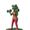 Factory Garden Life Size Fiberglass Animal Sculpture Resin Frog Statue