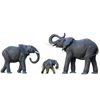 Casting Animal Large Elephant Statues in Resin Crafts Fiberglass Elephant Family Statues