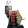 Custom Sized Mix Color Marble Sculptures Figures Sitting on Chair for Sale