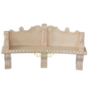 Big Natural Egypt Yellow Marble Simple Design Stone Bench for Garden