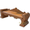 Factory Direct Outdoor Marble Bench Hand Carved White Stone Bench