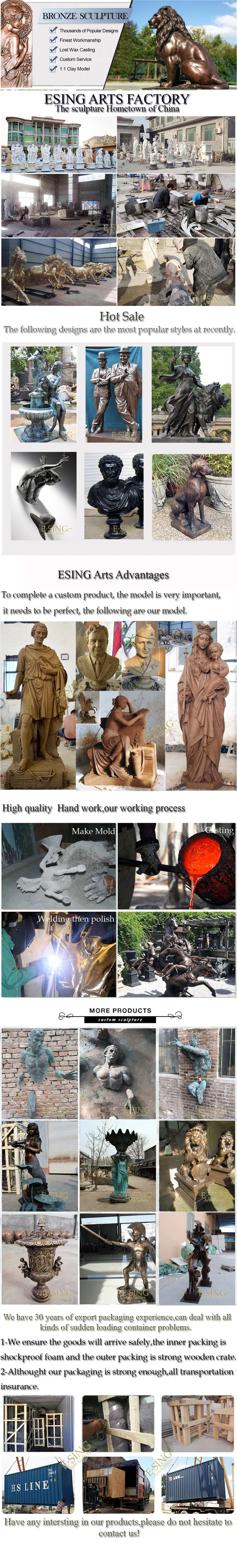 Outdoor Garden Life Size Famous Brass David Statue Bronze Man Sculpture
