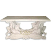 Manufacturer Wholesale Round Natural Children Statue Marble Garden Table