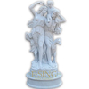 Custom Garden Decorative White Stone Marble Lady Man Child Statue