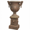 Low Price Outdoor Decorative Large Garden Art Metal Pots Cast Iron Flowerpot for Sale